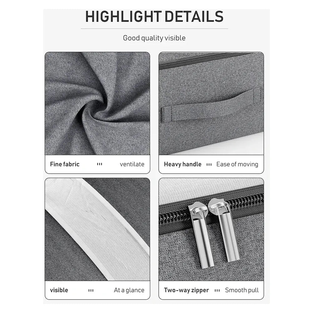 QuiltVault Bag - Sängförvaringsväska med stor kapacitet och tvåvägsdragkedja