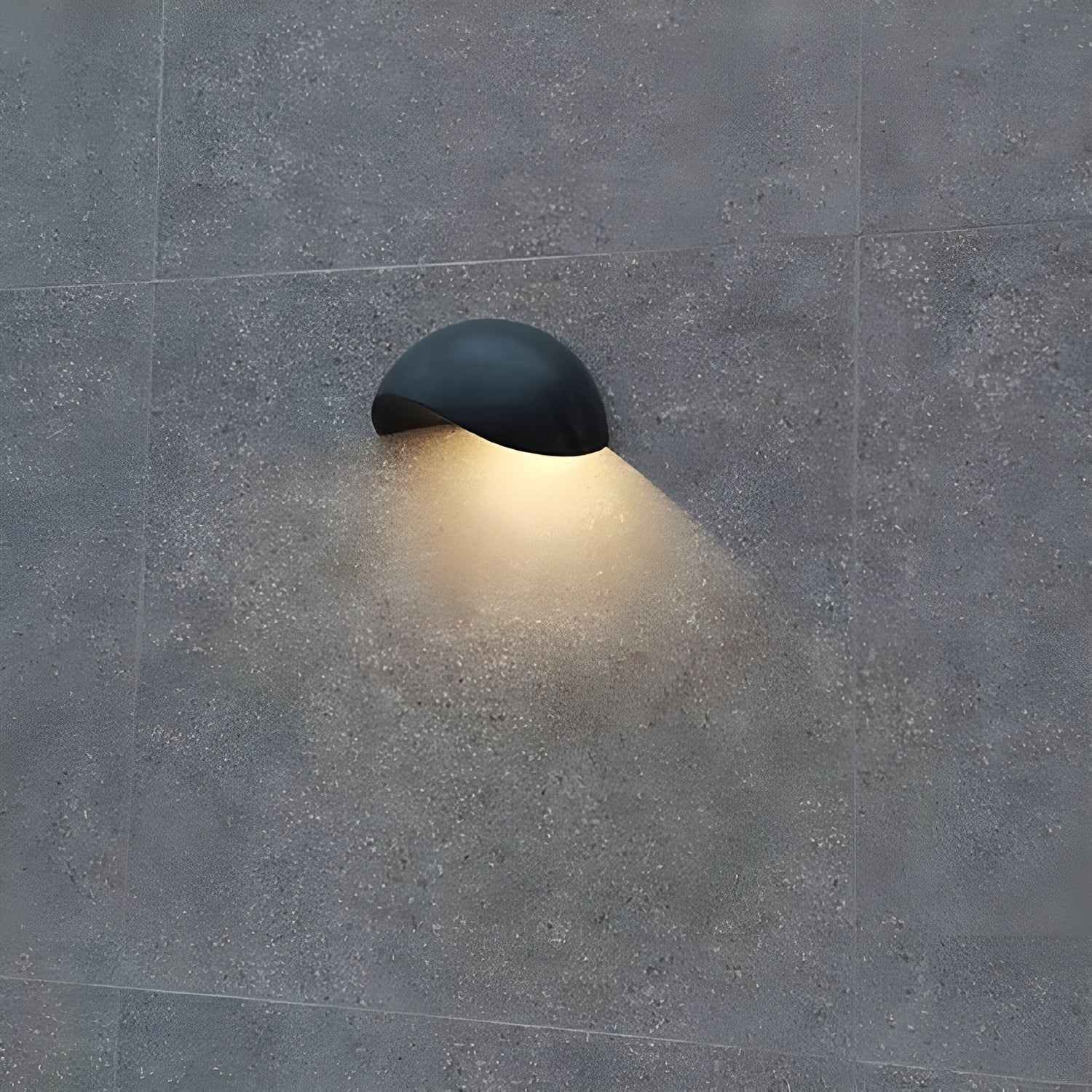 NoirLume Light - Minimalistisk halvcirkelformad LED vägglampa