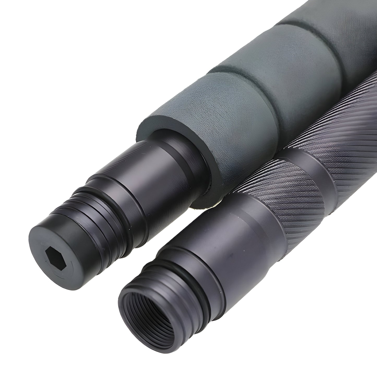 Carvallo TrekVario | Fällbar & Höjdjusterbar | Ultralätt av aluminium | 106–130 cm | Inkl. Terrängtillbehör