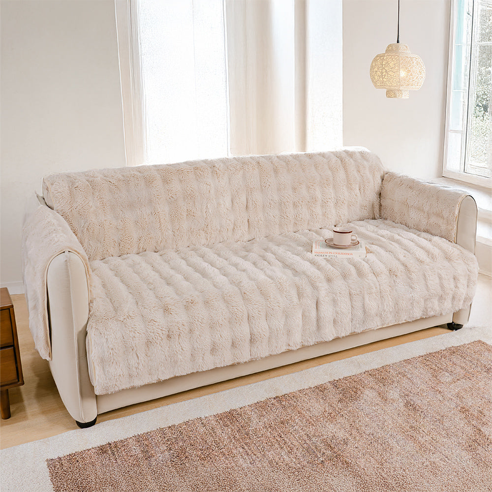 Vattentät Fluffy Soft Möbelskydd Sofföverdrag-EverDry