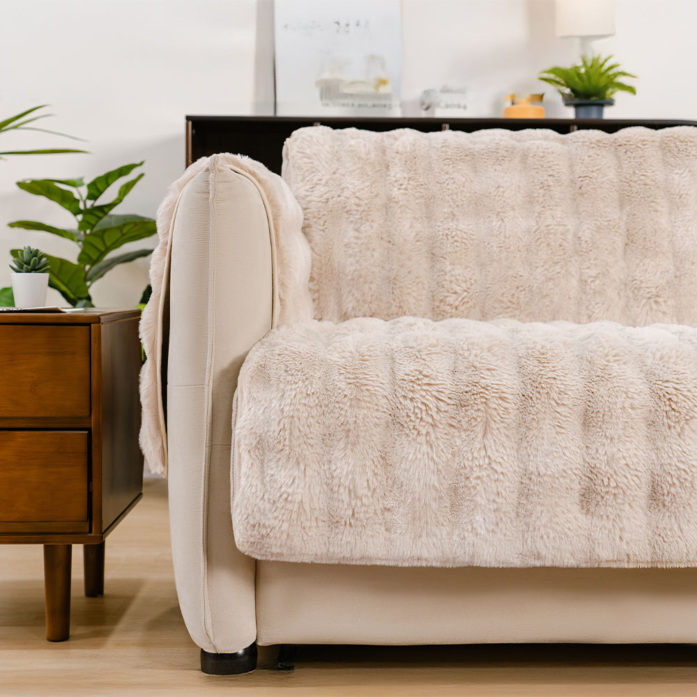 Vattentät Fluffy Soft Möbelskydd Sofföverdrag-EverDry