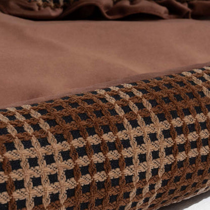 Bliss Bolster Ortopedisk Hundsäng Sammet Skum Stödjande Design