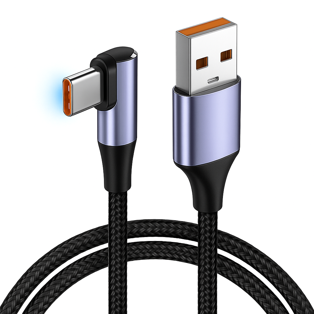 USB-kabel Snabbladdning Flätad Sladd