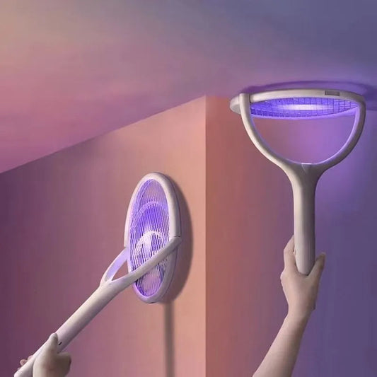 Elektrisk Insektsdödande Racket – USB Laddningsbar, Lätt & Säker