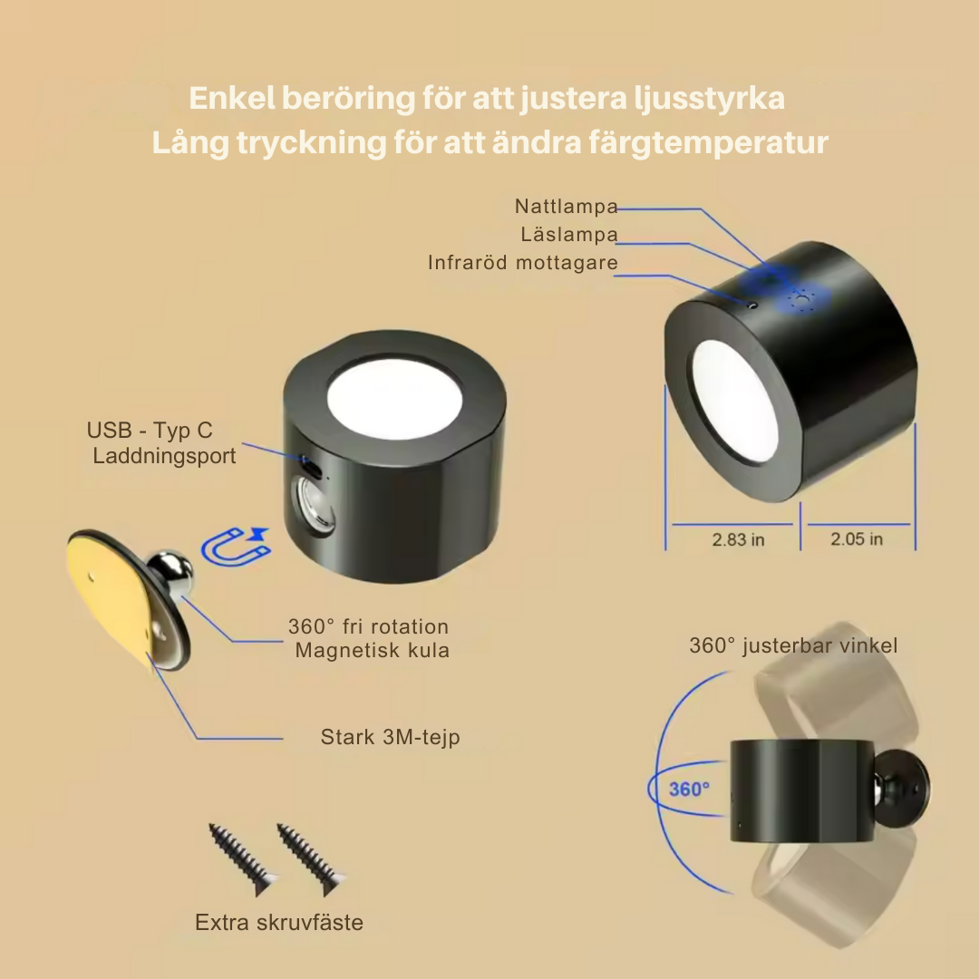 InfinityGlow – Oändligt Djup LED Vägglampa | 1+1 Gratis