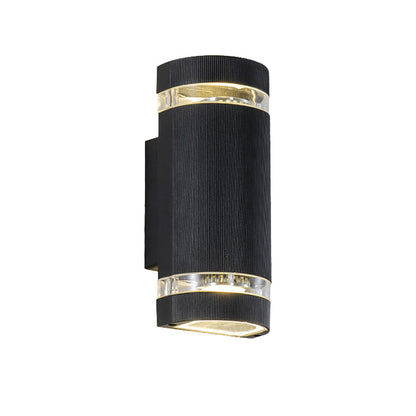 Svart Vattentät LED Upp- och Nedljus Vägglampa