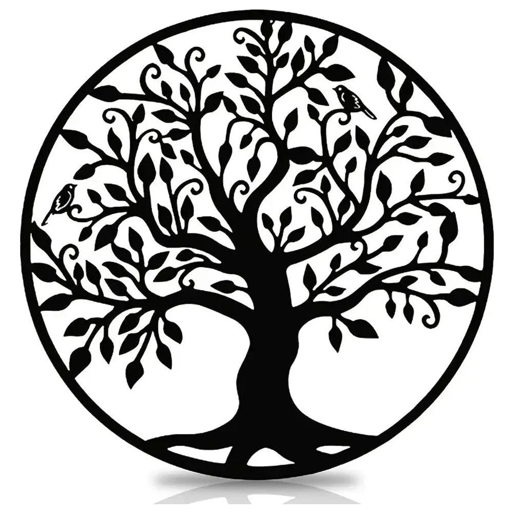 Livets Träd Metallkonst - Hängande Metall Yggdrasil Vägghängen