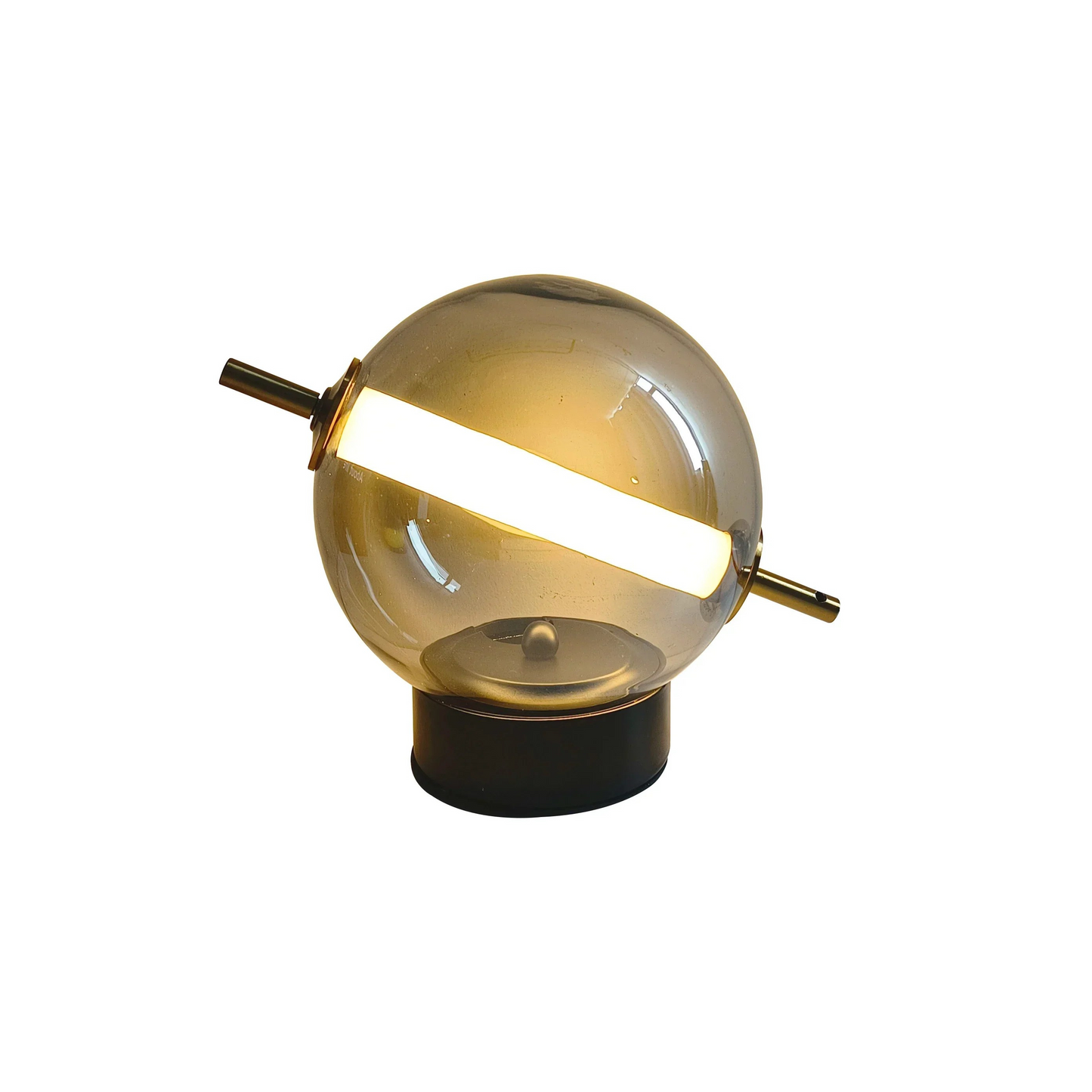 RetroGlass - Vintage Bordslampa med LED-belysning för Stämningsfulla Accentueringar