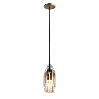 Geometrisk Taklampa med Kristallaccenter