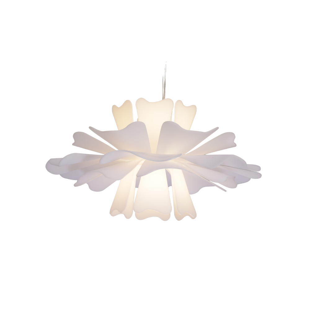 Petalia - Elegant Vit Taklampa i Metall