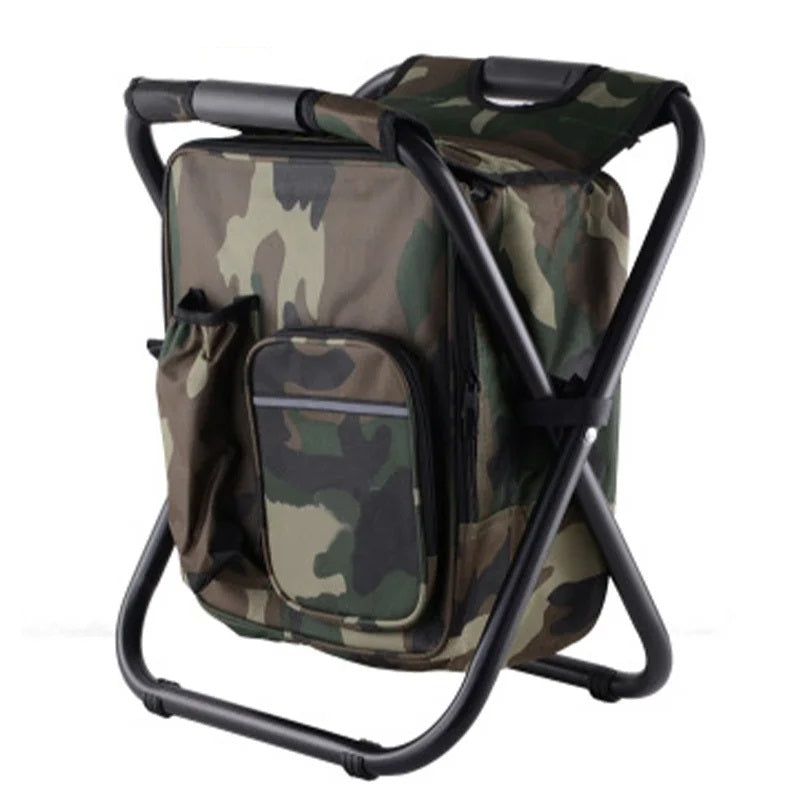 Carvallo Outdoor-Hocker TrekChill SeatCooler | Fällbar campingstol med integrerad kylbox | Vattentät & Bärbar | 150 kg belastningskapacitet