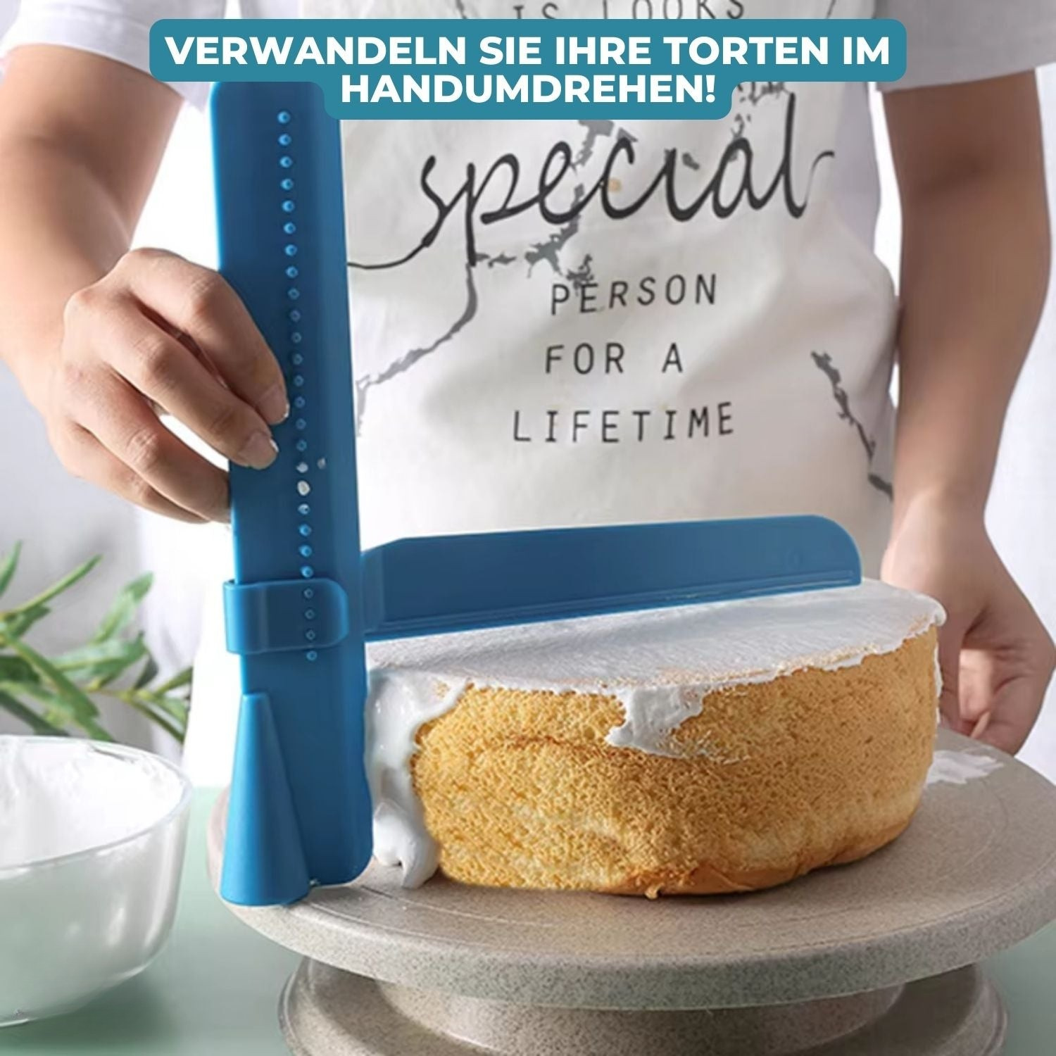 Carvallo - Justerbar tårtskyffel och utjämnare