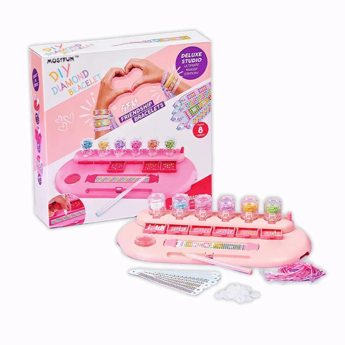 Glittrande DIY armbandskit