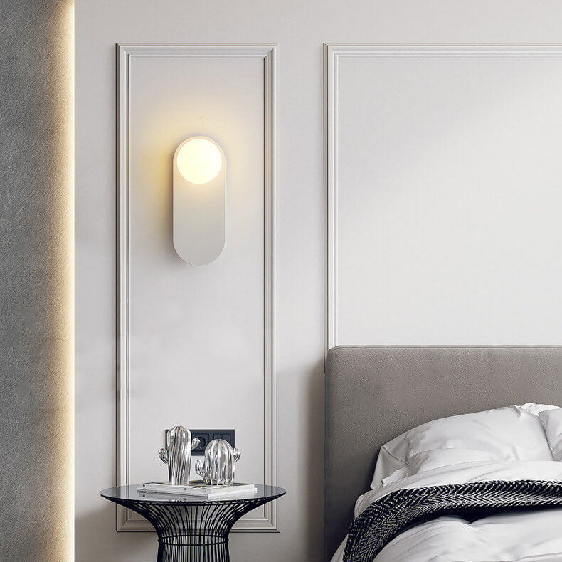 Vägglampa Modern Glasglob Metall Design