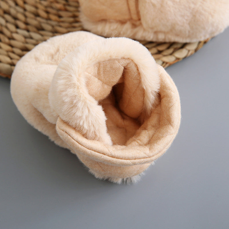 Carvallo - Baby Cartoon Plush Cotton Toddler Shoes