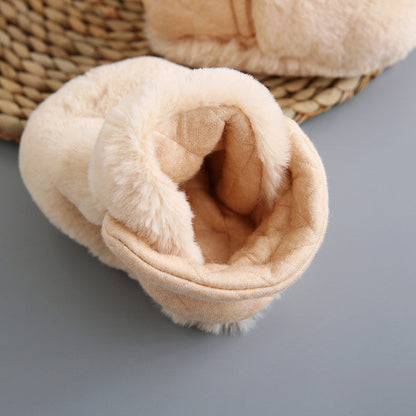 Carvallo - Baby Cartoon Plush Cotton Toddler Shoes