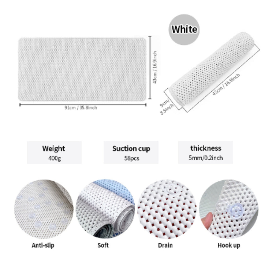 Mjukt halkfritt badkarsmatta