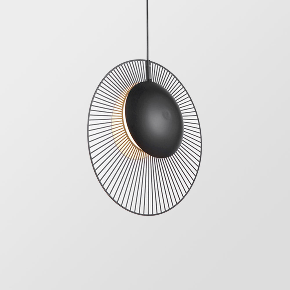 Minimalistisk Svart Metall Hänglampa för Matrum