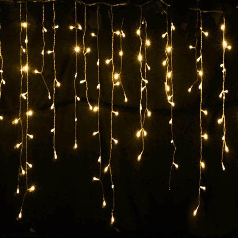 LED stjärnhimmel istapp ljusslinga – Dekorativa ljusgardiner för jul och trädgård
