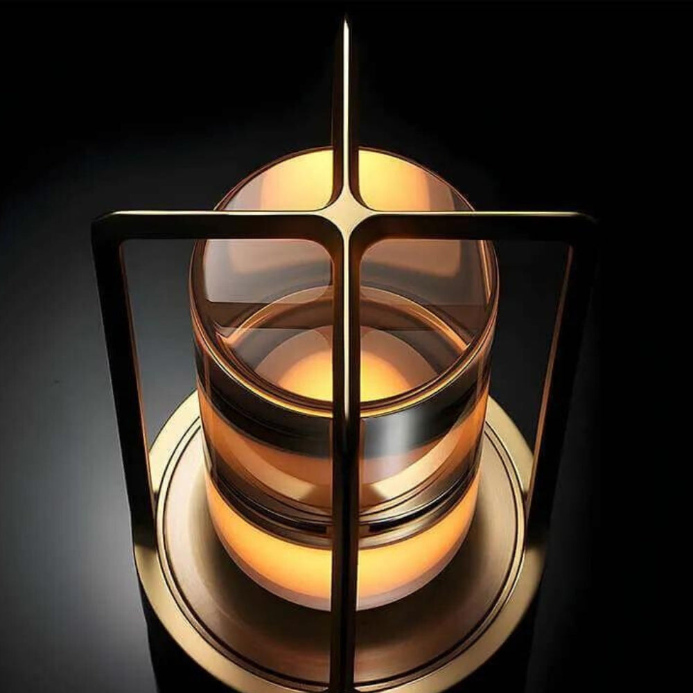 Carvallo – Kristallbordslampa med dimbar LED och uppladdningsbart batteri