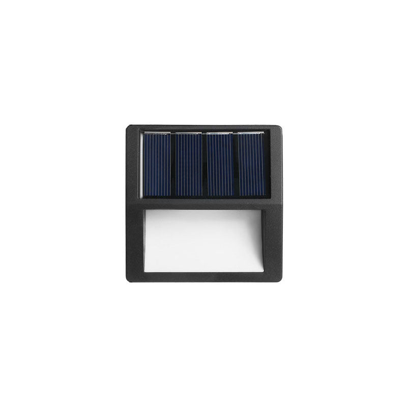 LED-Solarlampa - Terrassbelysning för utomhusbruk, Rund, Fyrkantig, Vattentät