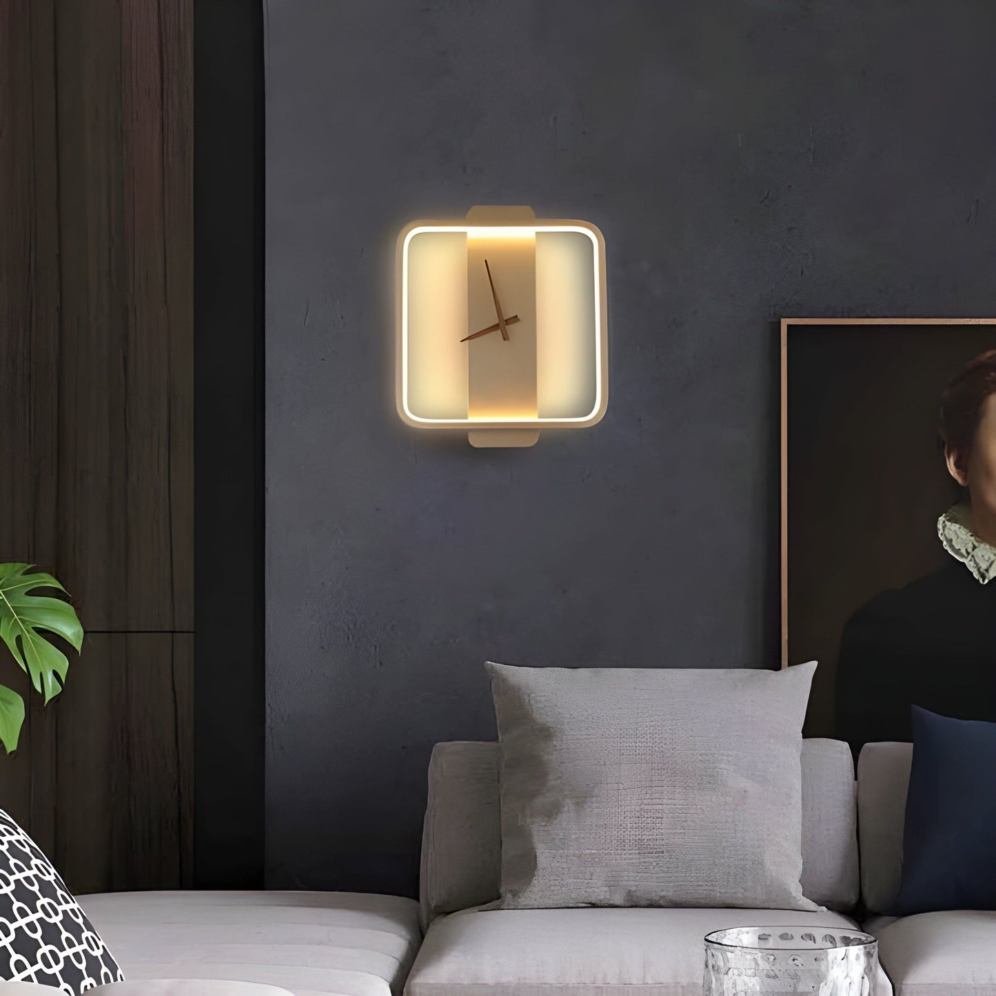 TimeLight - Modern justerbar LED-vägglampa i klockform