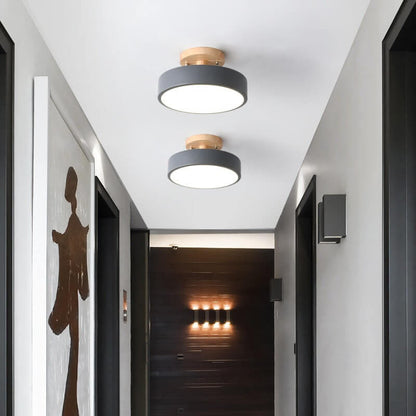 Skandinavisk Stil Rund LED Semi-Inbyggd Taklampa