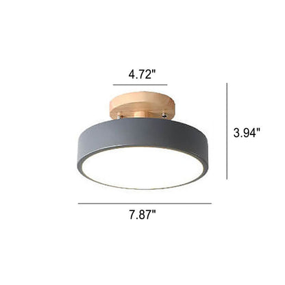 Skandinavisk Stil Rund LED Semi-Inbyggd Taklampa