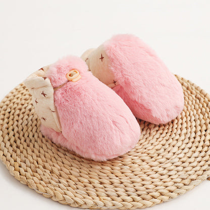 Carvallo - Baby Cartoon Plush Cotton Toddler Shoes