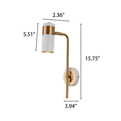 Modern minimalistisk spotlight vridbar LED-vägglampa av järn