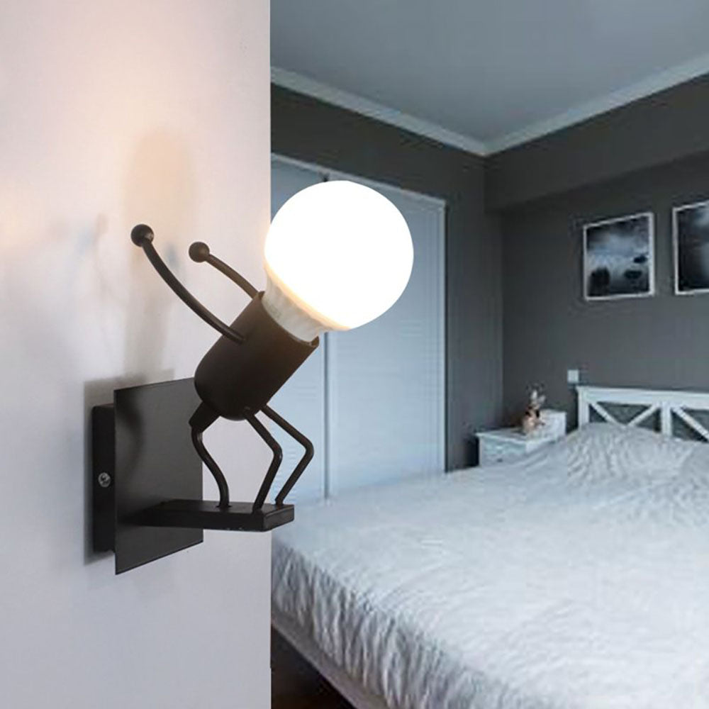 Moderna LED Vägglampa Vit/Svart för Badrum och Vardagsrum