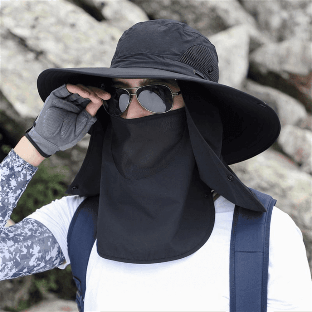 Andningsbar bredbrättad utomhus solskydd fiskehatt