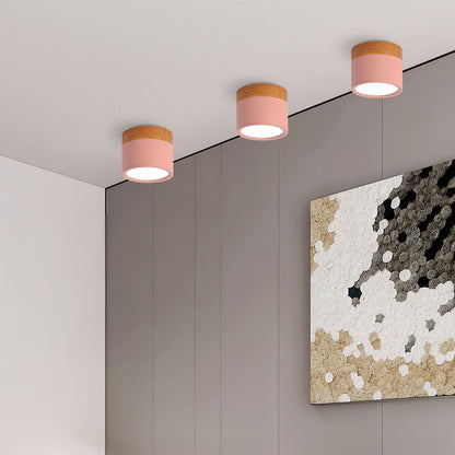 LED Taklampa Modern Flush Mount Cylinder
