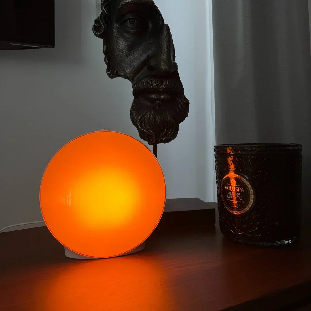 Lyxig väckarklocka lampa med soluppgångssimulering och lugnande stämningsbelysning