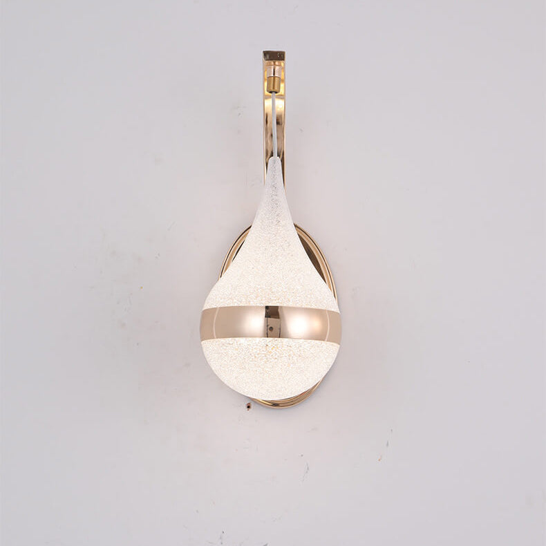 Minimalistisk droppformad LED-vägglampa med 1 ljus
