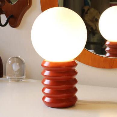 RetroGlow - Trendy vintage bordslampa med färgglad retro charm för mysiga rum