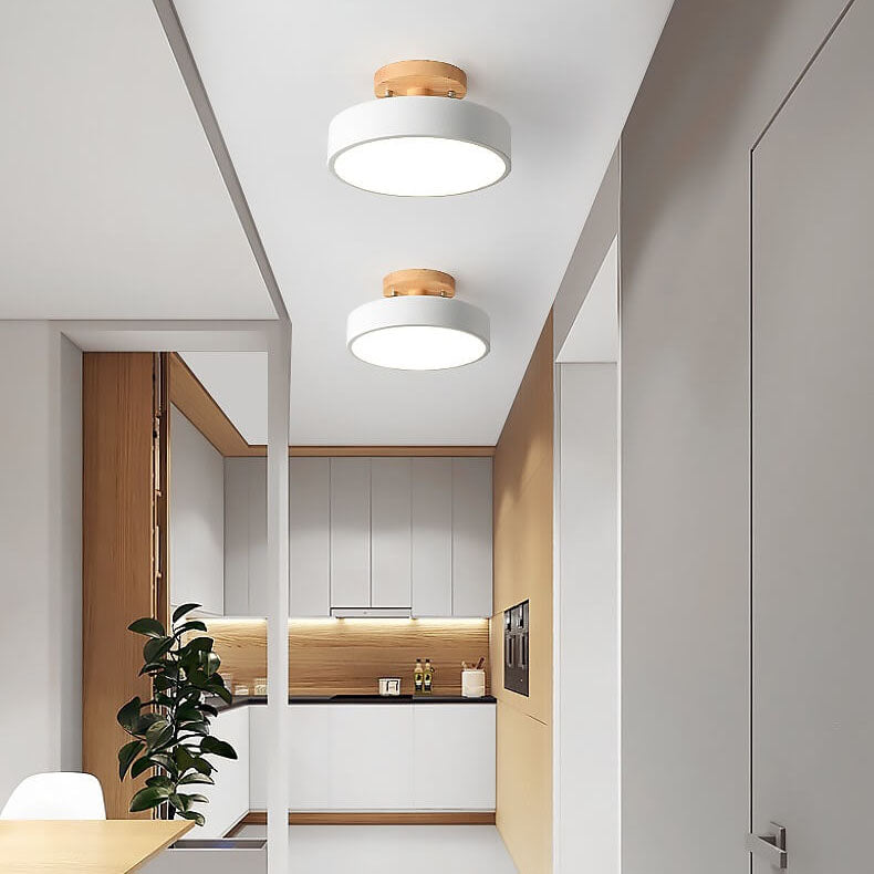 Skandinavisk Stil Rund LED Semi-Inbyggd Taklampa