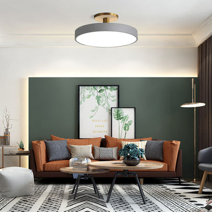 Modern Flush Mount Ceiling Light | 5.9×11.8–23.6 in | LED Rund Armatur | Hårdvara + Akryl | Brick by Brick