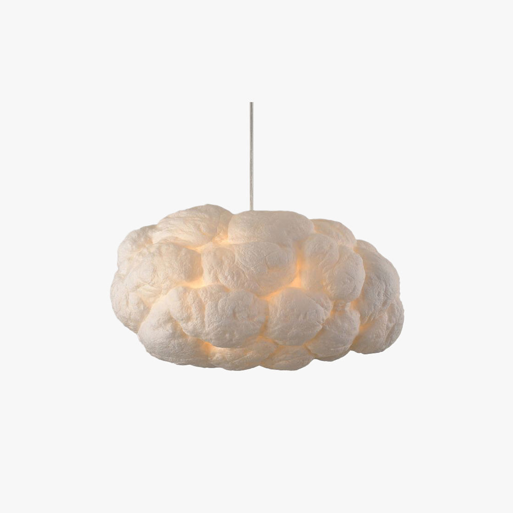 TranquilAura - Designer Wolken LED Taklampa Vit PVC/Bomull