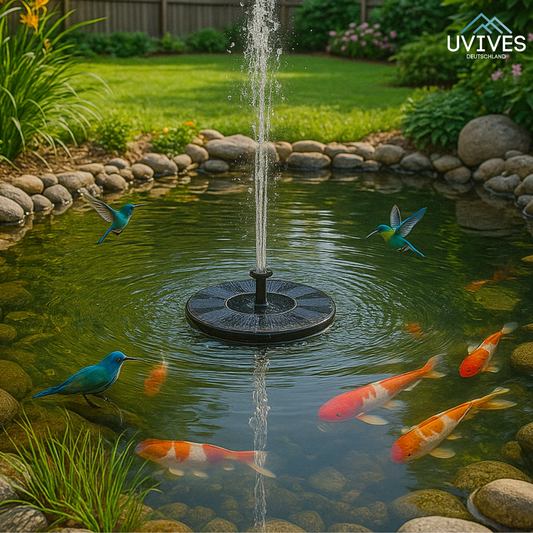 AquaBloom™ – Solart fontän för lugn och elegans i trädgården