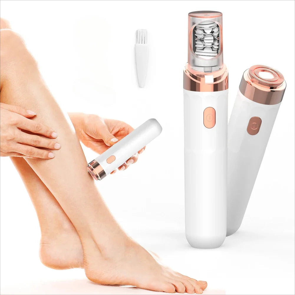 2 i 1 Ansiktsfransborttagning och Epilator för Kvinnor