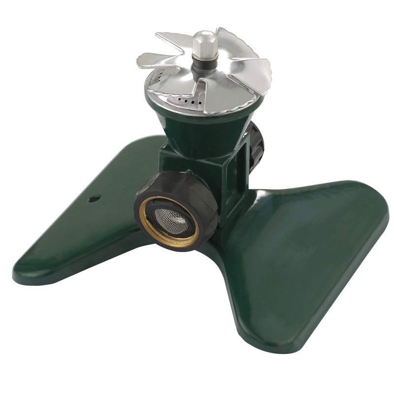 360-Grad Automatisk Rotering Metall Gräsmatta Sprinkler – Effektiv Trädgårdsbevattning Spruthuvud