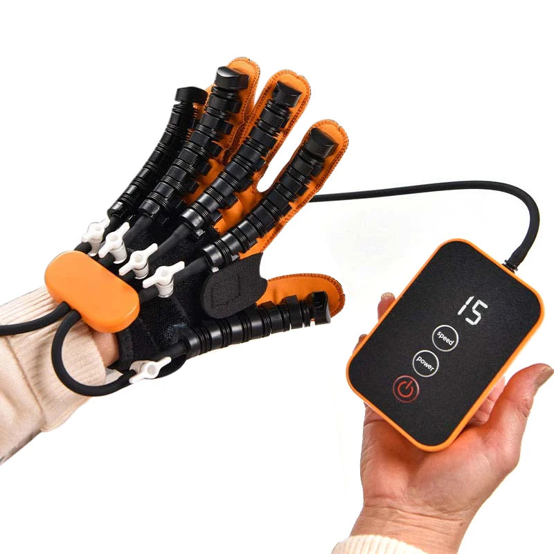 Avancerade rehabiliteringsrobothandskar - enhetsfingertränare för strokepatienter