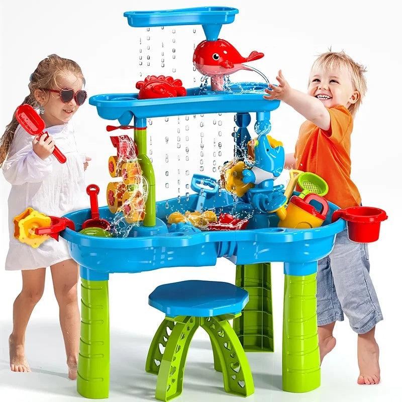 KIDSPLASH | 3-i-1 Utomhus Sand &amp; Vattentabell För Barn