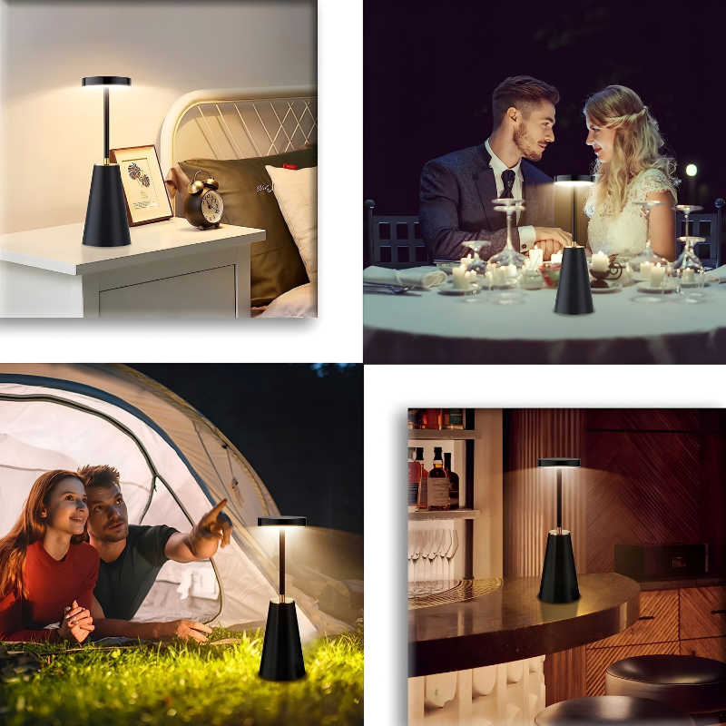 LumaTouch Lampa – Uppladdningsbar Trådlös Bordslampa