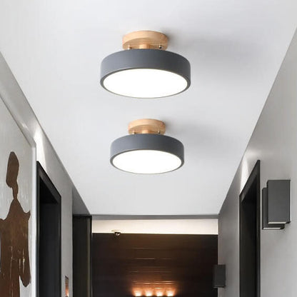 Skandinavisk Stil Rund LED Semi-Inbyggd Taklampa