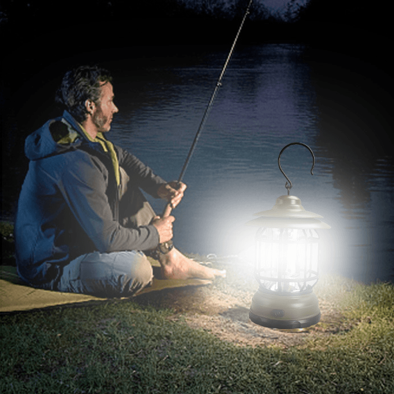 VintageGlow - Bärbar Retro Campinglampa