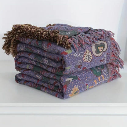 Påfågel Franje Bomullsfilt