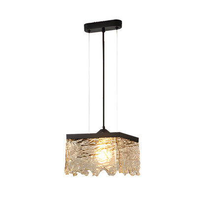 1/2-Ljus Glas 3-Stegs Dimbara Krona Lampa Matrum Belysning