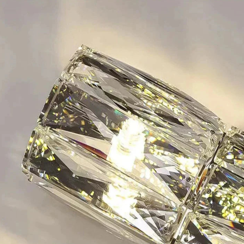 NovaGlow – Modern skiktad vägglampa med reflekterande yta detaljer